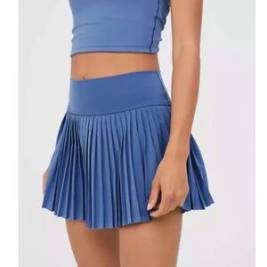 Aerie Offline pleated blue skort sz XS